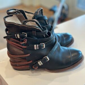 Freebird by Steven Black and Brown Combat Boots